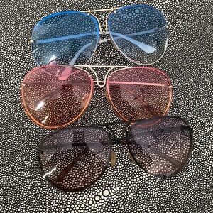 Aviator sunglasses set - pink & blue ONLY